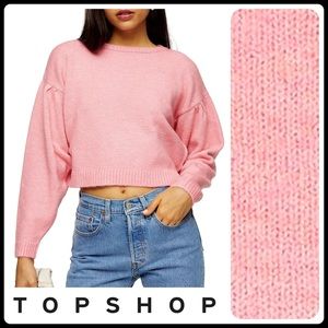 🆕Topshop Pink Crop Sweater